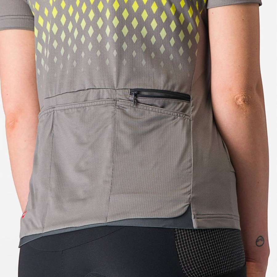 Grey Women Castelli UNLIMITED SENTIERO 3 Jersey | MTCA-89361