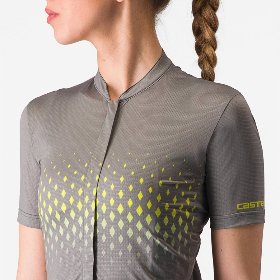 Grey Women Castelli UNLIMITED SENTIERO 3 Jersey | MTCA-89361