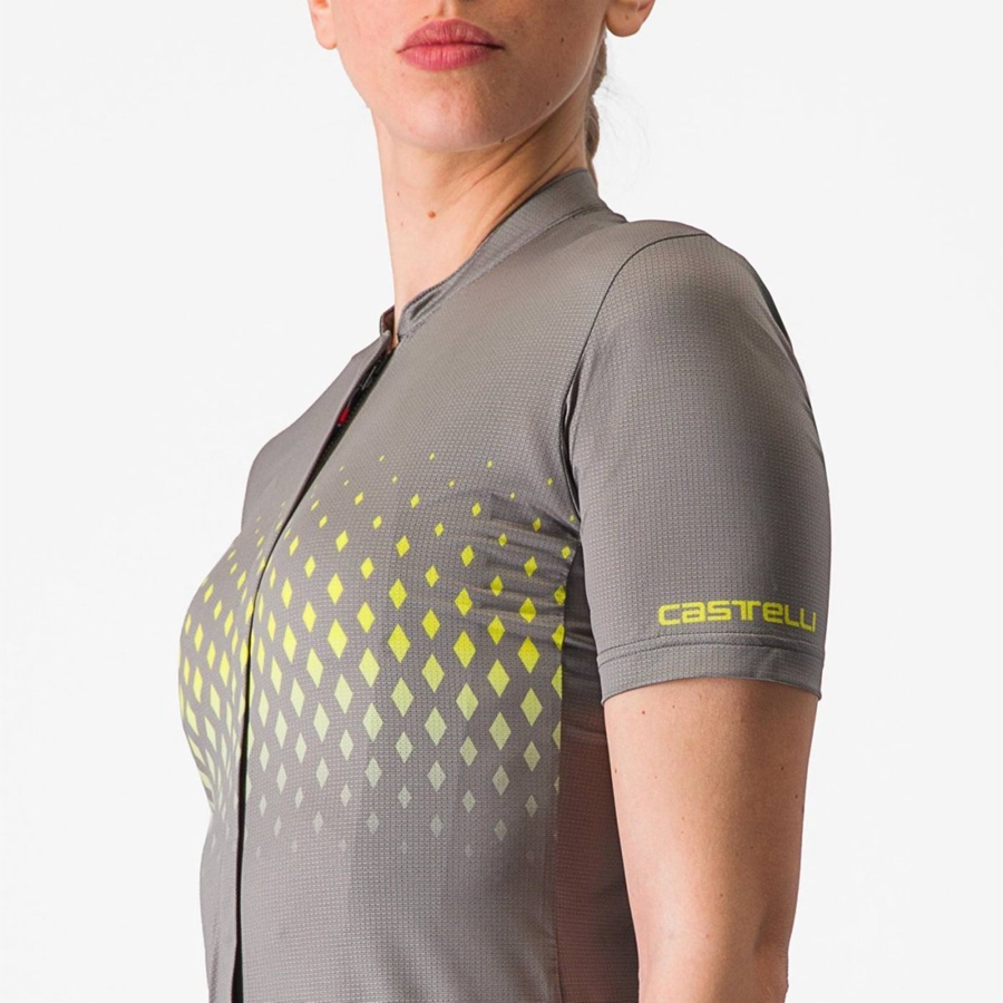 Grey Women Castelli UNLIMITED SENTIERO 3 Jersey | MTCA-89361