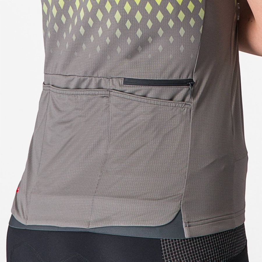 Grey Women Castelli UNLIMITED SENTIERO 3 Jersey | MTCA-89361