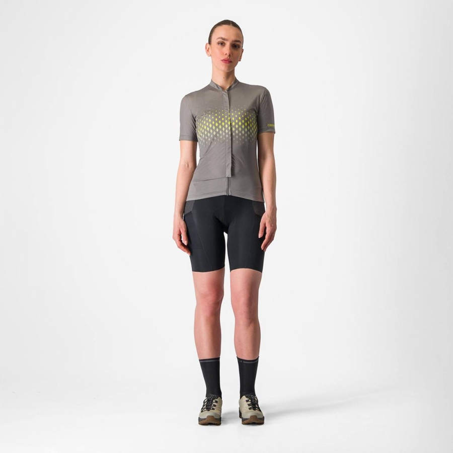 Grey Women Castelli UNLIMITED SENTIERO 3 Jersey | MTCA-89361