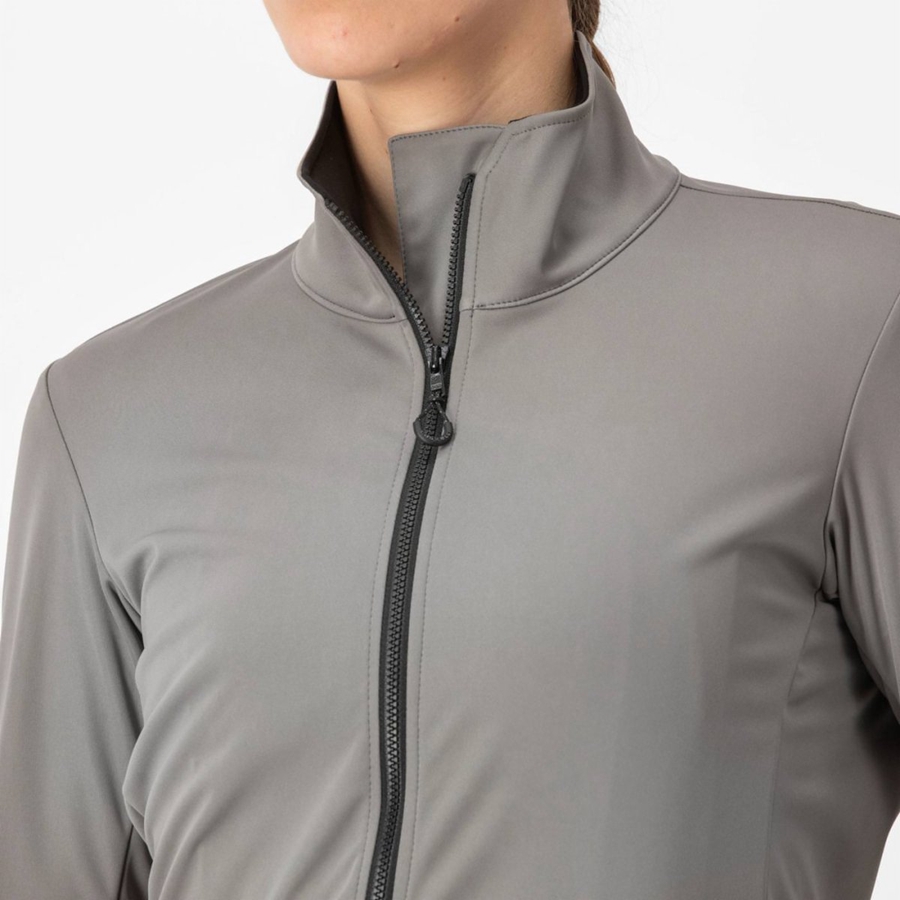 Grey Women Castelli VENTO TRAIL Jackets | ZTUQ-42759