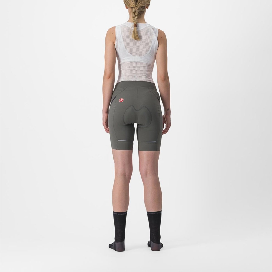 Grey / Dark Grey Women Castelli VELOCISSIMA 3 Shorts | BKOR-06178