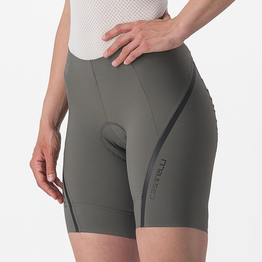 Grey / Dark Grey Women Castelli VELOCISSIMA 3 Shorts | BKOR-06178