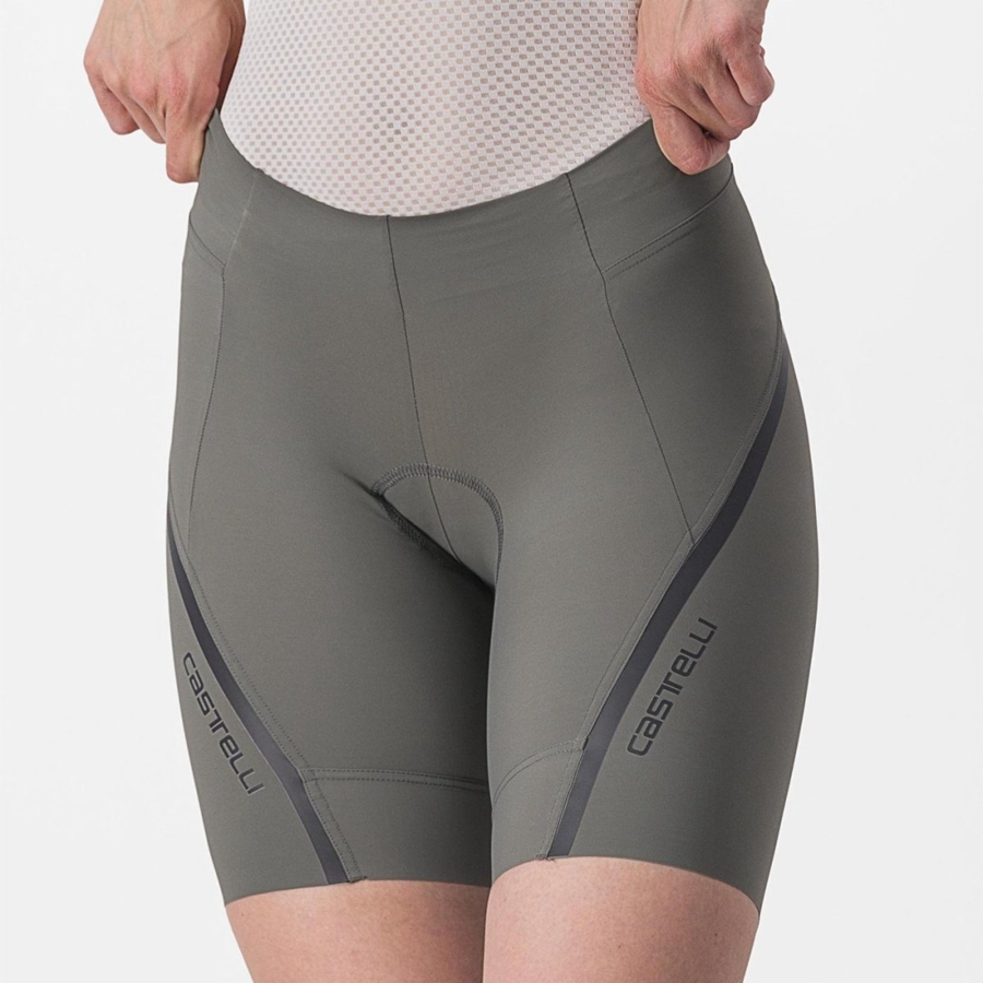 Grey / Dark Grey Women Castelli VELOCISSIMA 3 Shorts | BKOR-06178