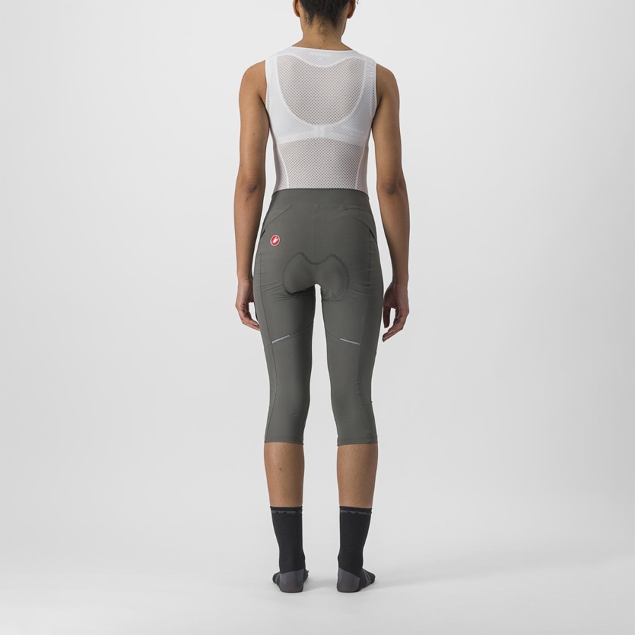 Grey / Dark Grey Women Castelli VELOCISSIMA 3 KNICKER Leggings | QMSF-38510