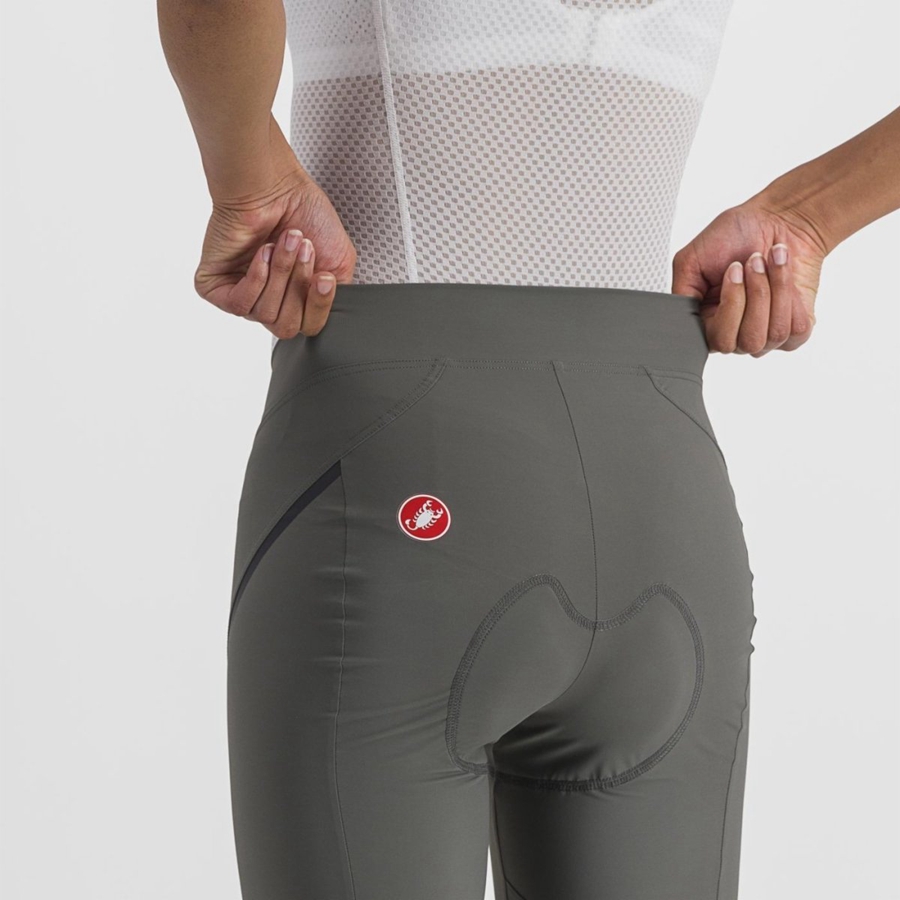 Grey / Dark Grey Women Castelli VELOCISSIMA 3 KNICKER Leggings | QMSF-38510