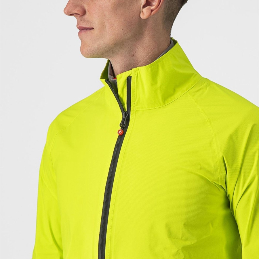 Light Green Men Castelli EMERGENCY 2 RAIN Protection | AGNO-45816