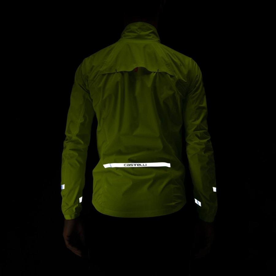 Light Green Men Castelli EMERGENCY 2 RAIN Protection | AGNO-45816