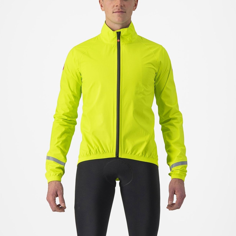 Light Green Men Castelli EMERGENCY 2 RAIN Protection | AGNO-45816