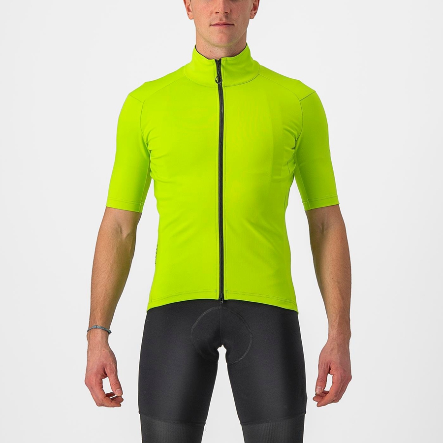 Light Green Men Castelli PERFETTO RoS 2 WIND Jackets | PETA-38041