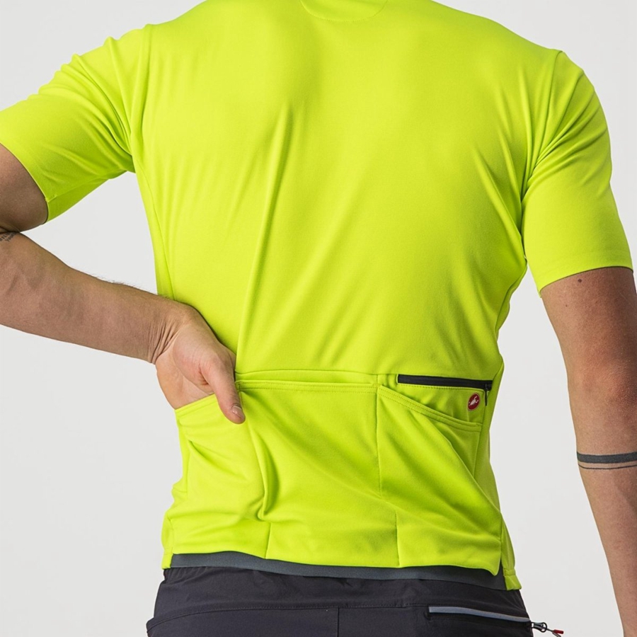 Light Green Men Castelli UNLIMITED ALLROAD Jersey | SBNQ-76382