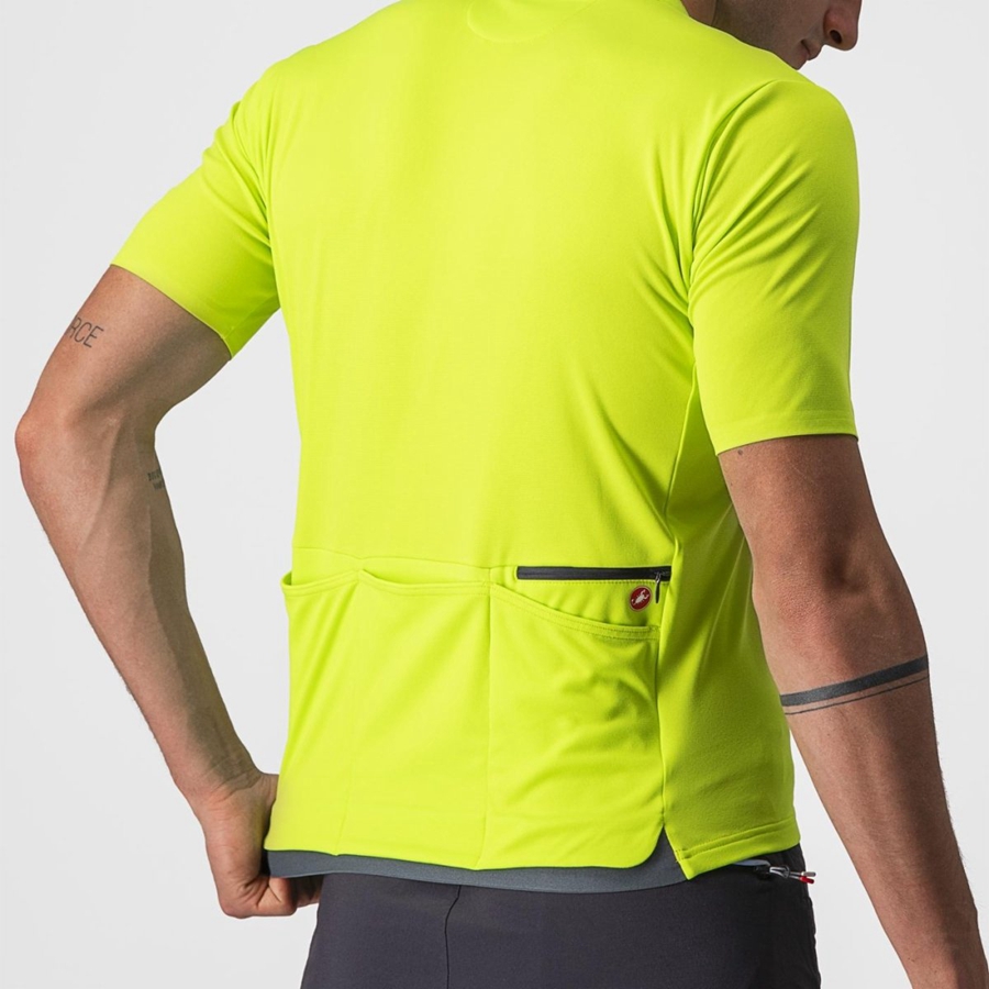 Light Green Men Castelli UNLIMITED ALLROAD Jersey | SBNQ-76382