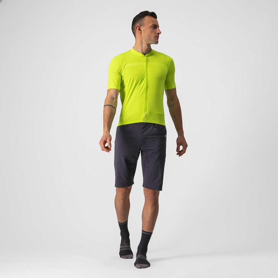 Light Green Men Castelli UNLIMITED ALLROAD Jersey | SBNQ-76382