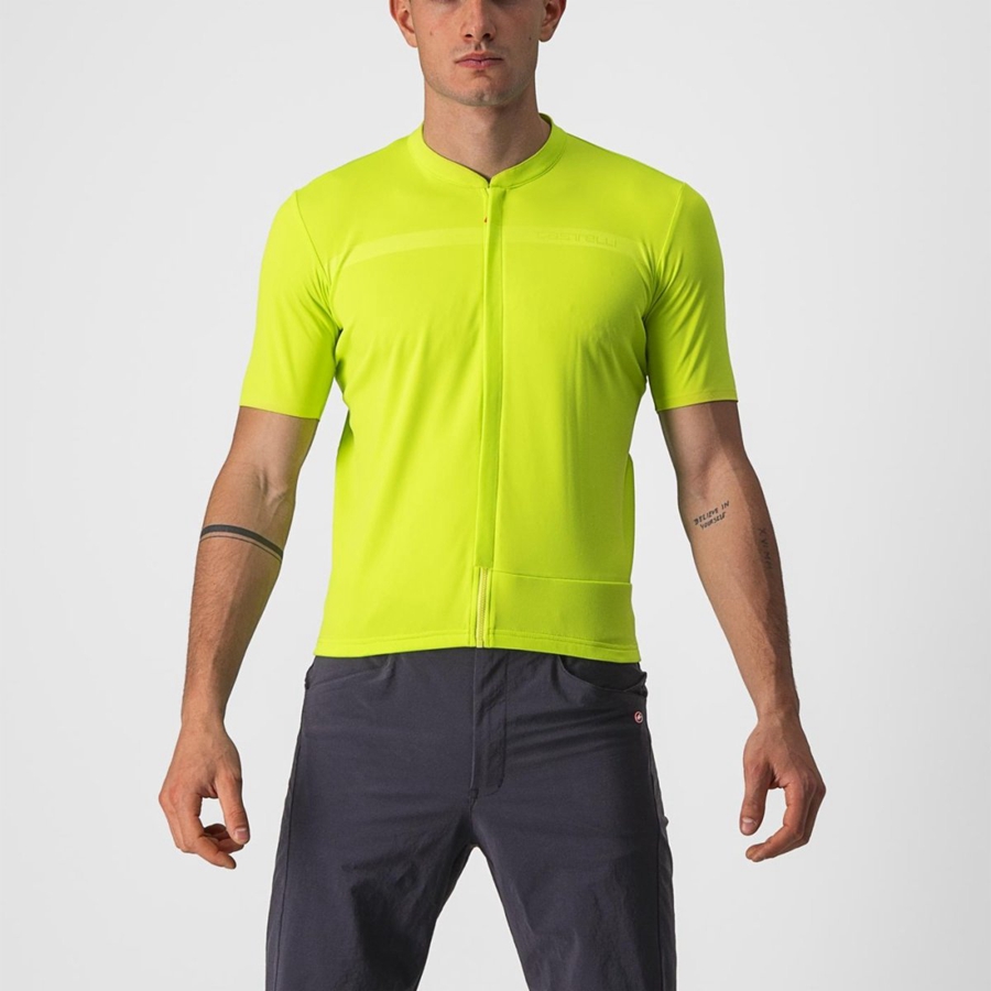 Light Green Men Castelli UNLIMITED ALLROAD Jersey | SBNQ-76382