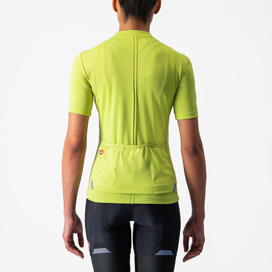 Light Green Women Castelli ANIMA 4 Jersey | RBHL-70562