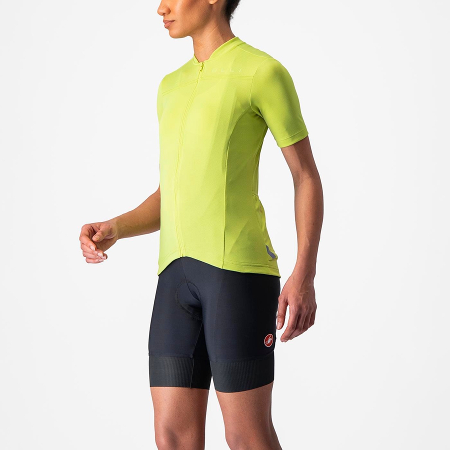 Light Green Women Castelli ANIMA 4 Jersey | RBHL-70562