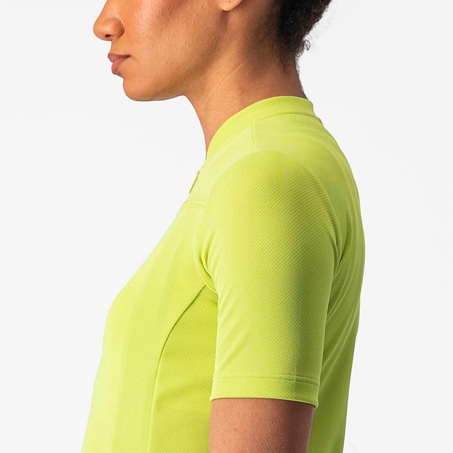 Light Green Women Castelli ANIMA 4 Jersey | RBHL-70562