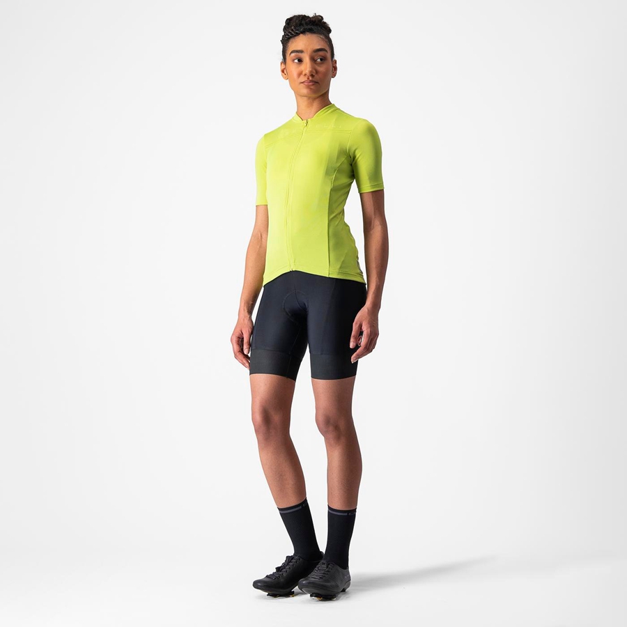 Light Green Women Castelli ANIMA 4 Jersey | RBHL-70562