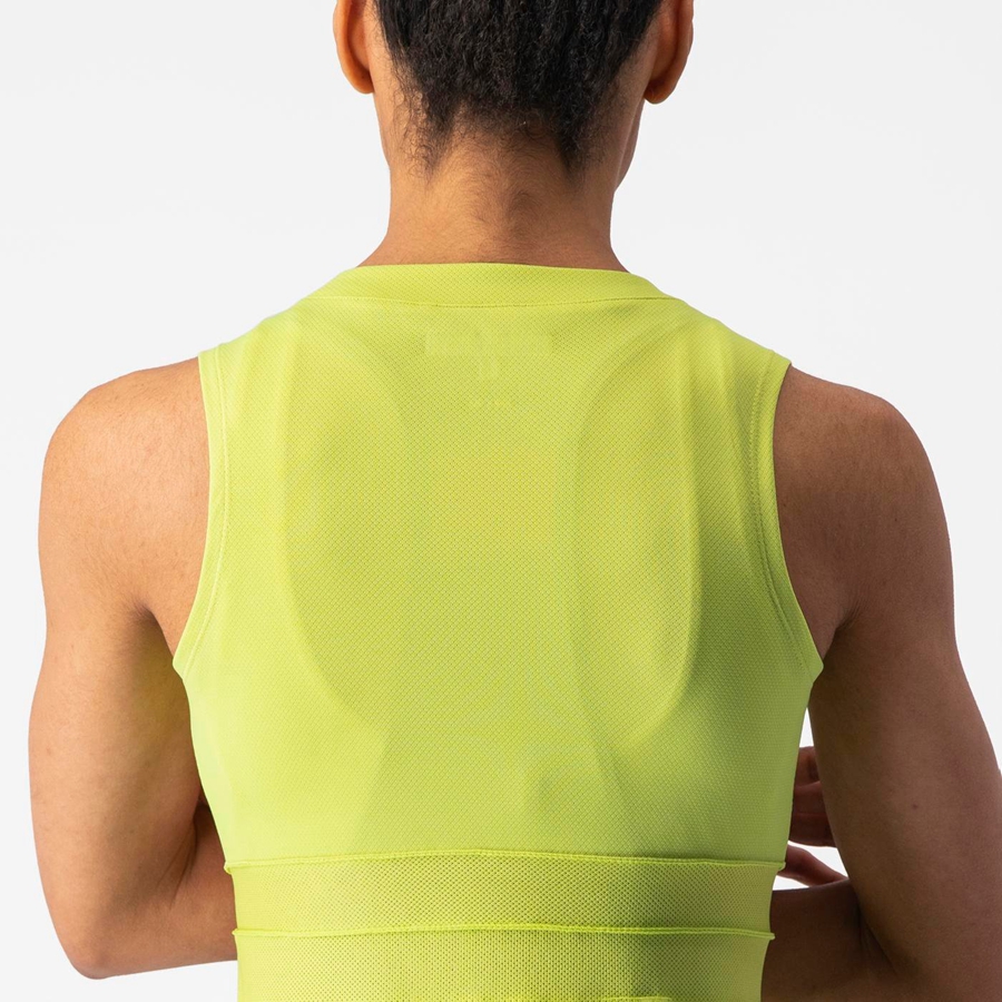 Light Green Women Castelli ANIMA 4 SLEEVELESS Jersey | OWTL-03481