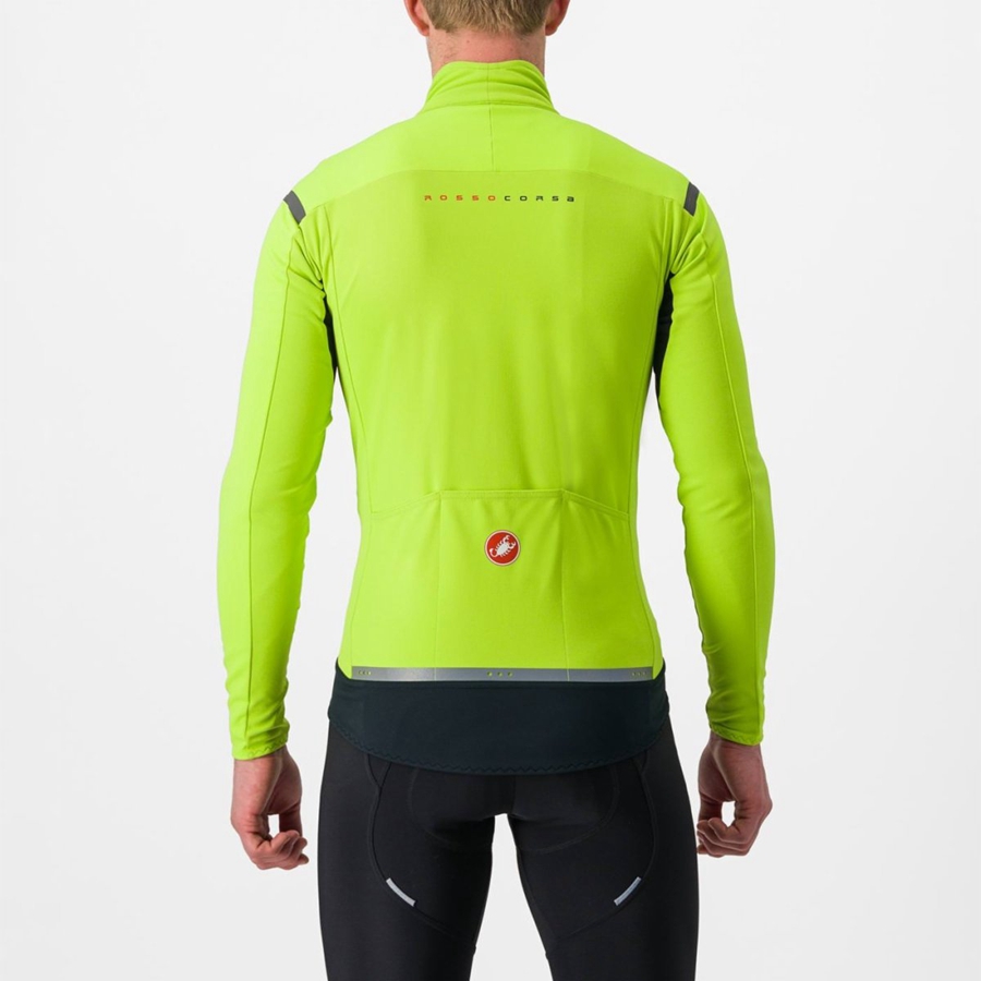 Light Green / Dark Grey Men Castelli PERFETTO RoS 2 Jackets | CVER-93468