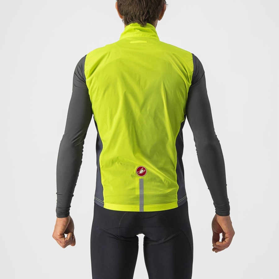 Light Green / Dark Grey Men Castelli SQUADRA STRETCH Vest | CZXY-84013