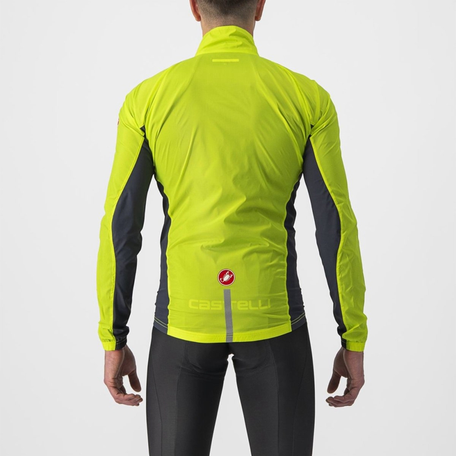 Light Green / Dark Grey Men Castelli SQUADRA STRETCH Protection | URIC-17496