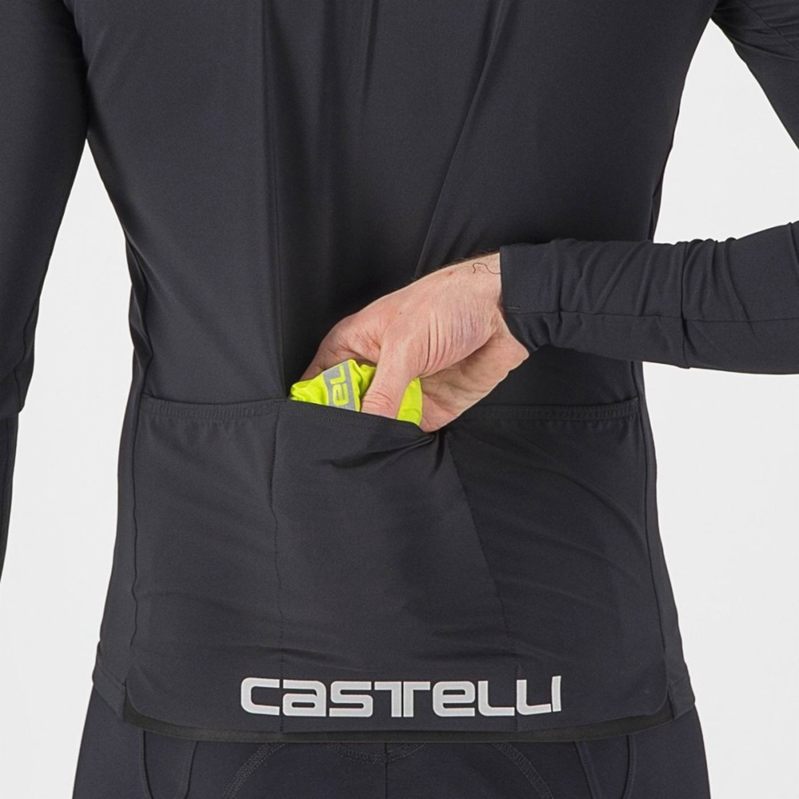 Light Green / Dark Grey Men Castelli SQUADRA STRETCH Protection | URIC-17496