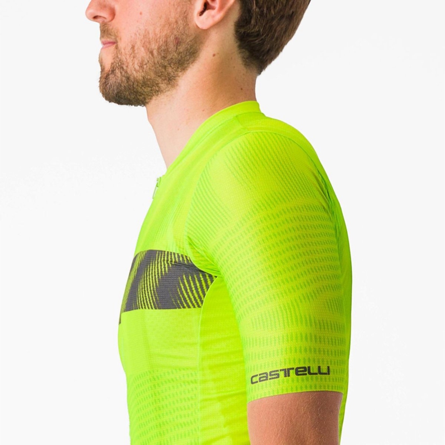 Light Green / Dark Grey Men Castelli UNLIMITED ENDURANCE Jersey | SMUC-81796