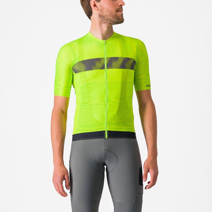 Light Green / Dark Grey Men Castelli UNLIMITED ENDURANCE Jersey | SMUC-81796