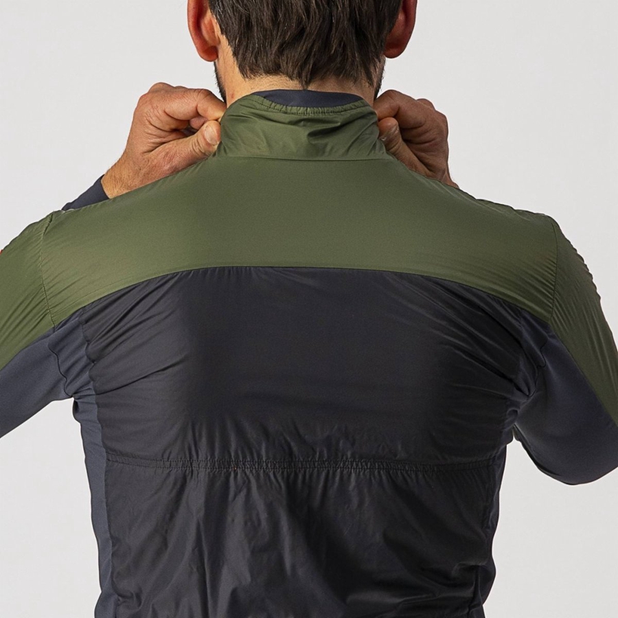 Light Green / Dark Grey Men Castelli UNLIMITED PUFFY Jackets | REON-83742