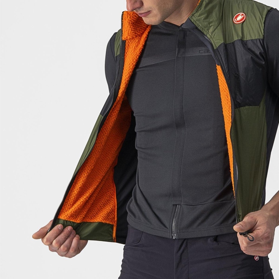 Light Green / Dark Grey Men Castelli UNLIMITED PUFFY Vest | INYU-07213