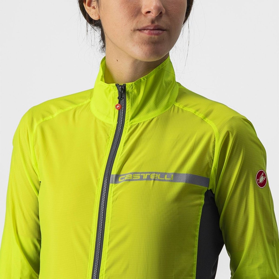 Light Green / Dark Grey Women Castelli SQUADRA STRETCH W Protection | HMBP-02837