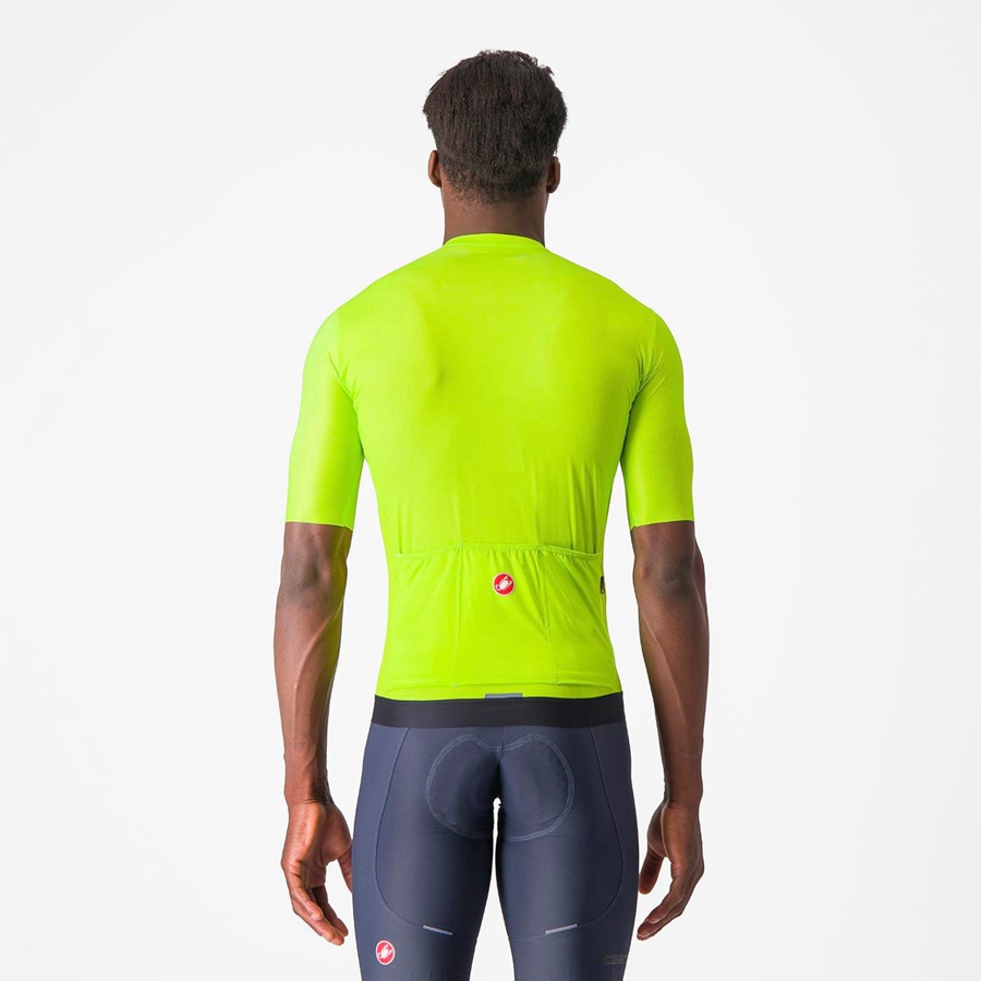 Light Green / Deep Green Men Castelli ESPRESSO Jersey | JBGX-48073