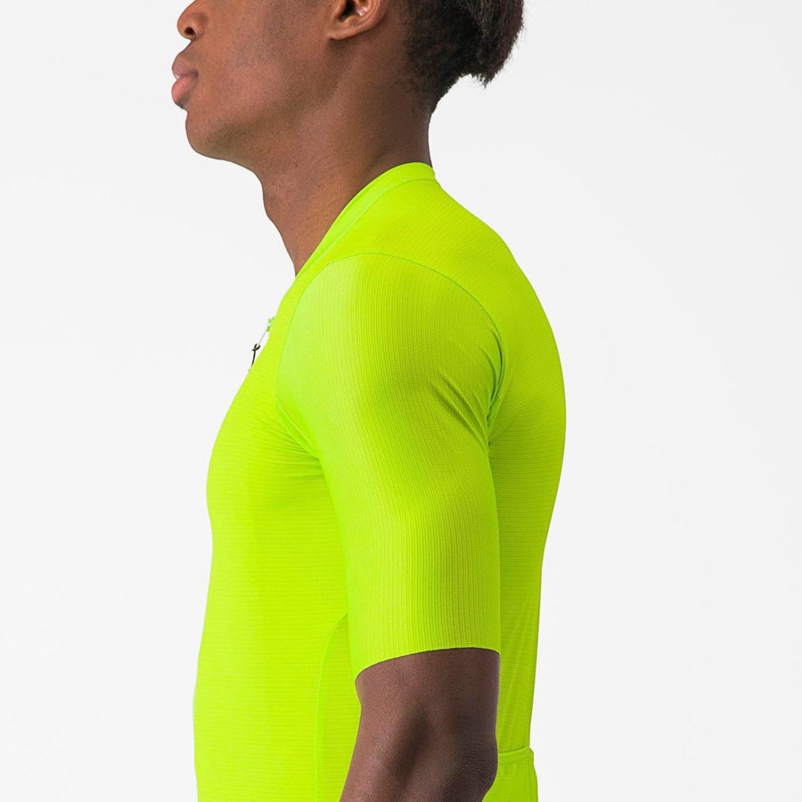 Light Green / Deep Green Men Castelli ESPRESSO Jersey | JBGX-48073