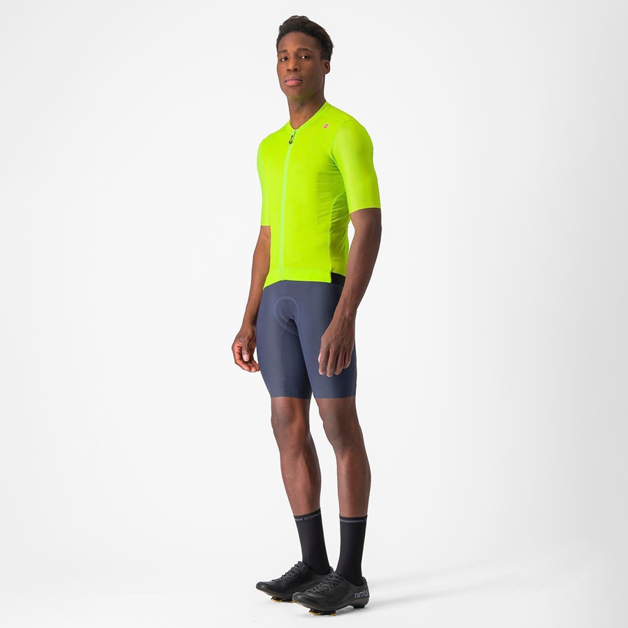 Light Green / Deep Green Men Castelli ESPRESSO Jersey | JBGX-48073