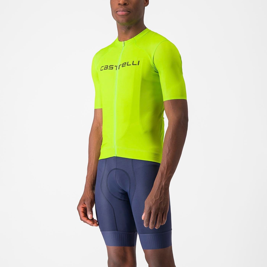 Light Green / Deep Green Men Castelli PROLOGO LITE Jersey | CAVZ-45378