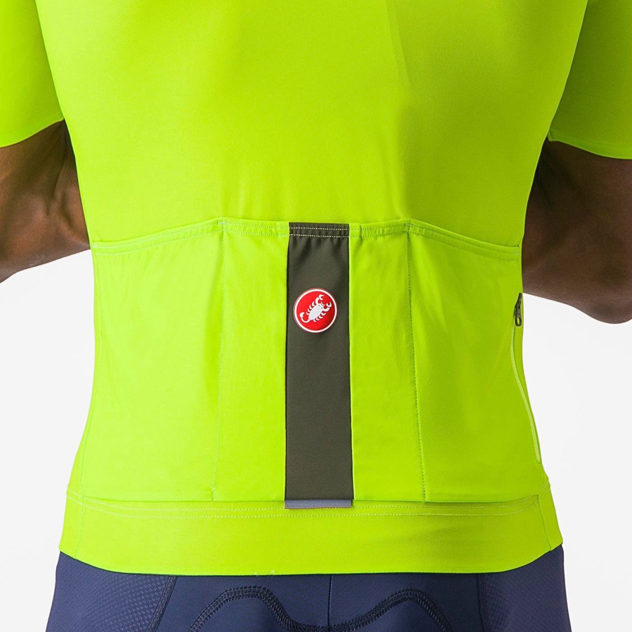 Light Green / Deep Green Men Castelli PROLOGO LITE Jersey | CAVZ-45378