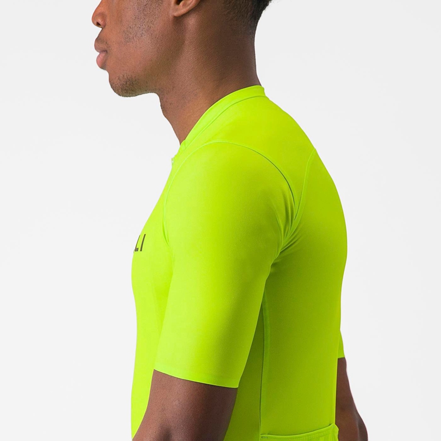 Light Green / Deep Green Men Castelli PROLOGO LITE Jersey | CAVZ-45378