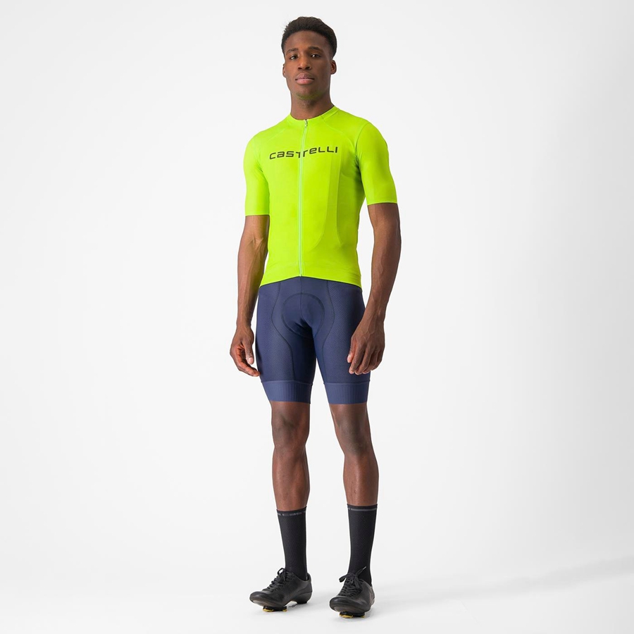 Light Green / Deep Green Men Castelli PROLOGO LITE Jersey | CAVZ-45378