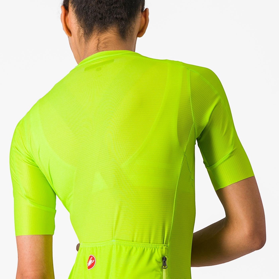 Light Green / Deep Green Women Castelli ESPRESSO W Jersey | HKJR-86340