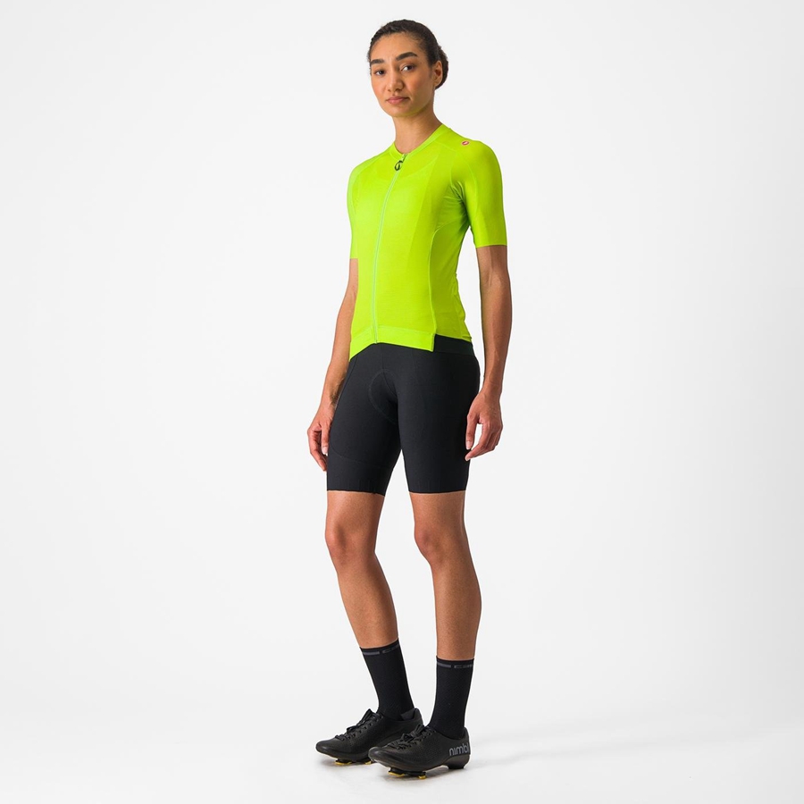 Light Green / Deep Green Women Castelli ESPRESSO W Jersey | HKJR-86340