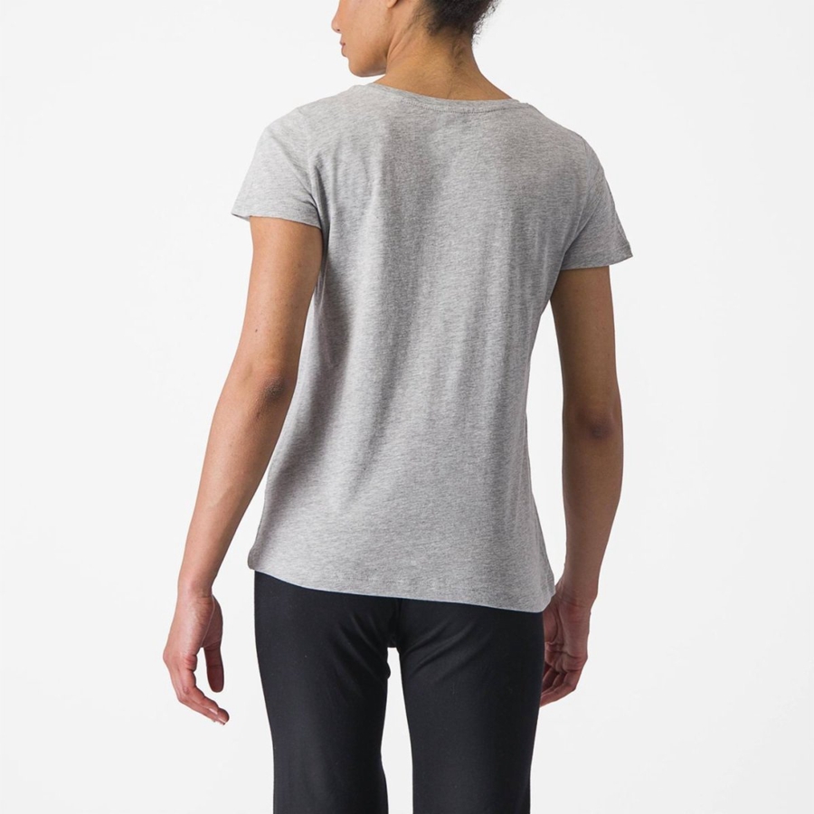 Light Grey Women Castelli CASTELLI CLASSICO W TEE Casual | MKGO-84526