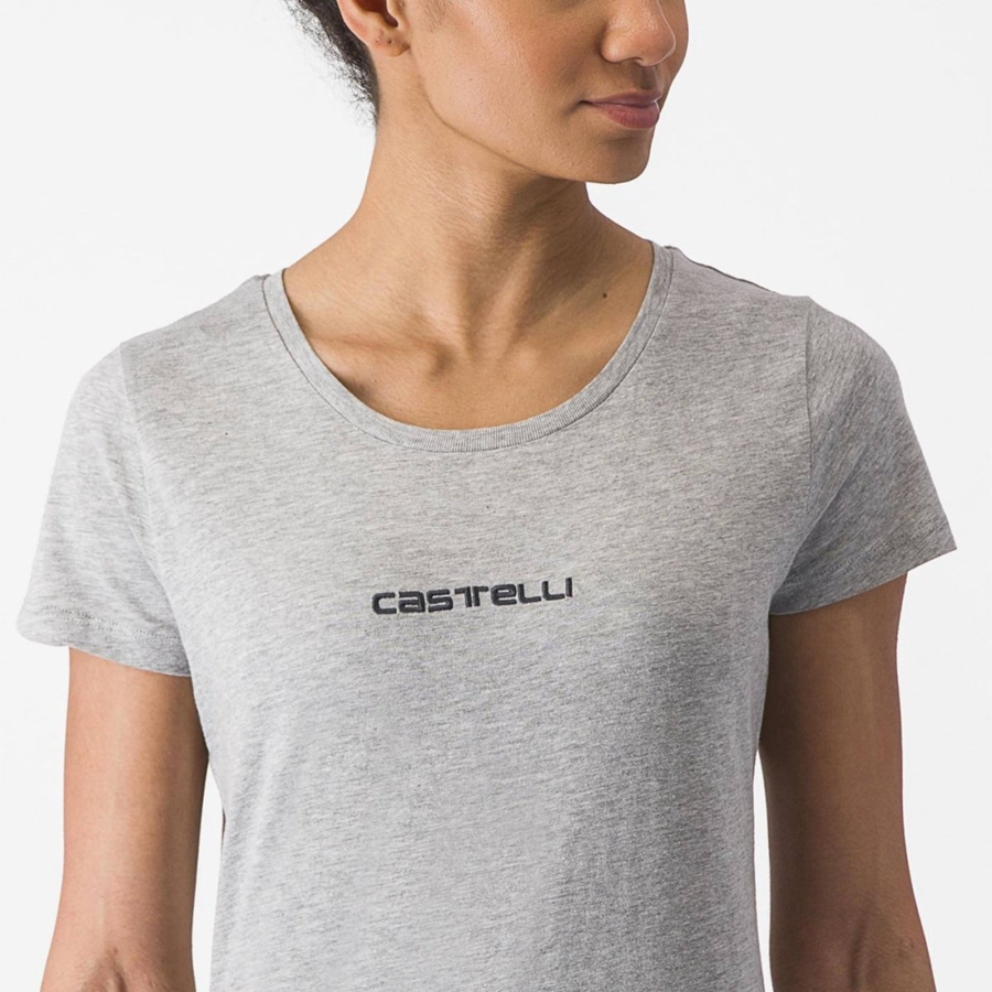 Light Grey Women Castelli CASTELLI CLASSICO W TEE Casual | MKGO-84526