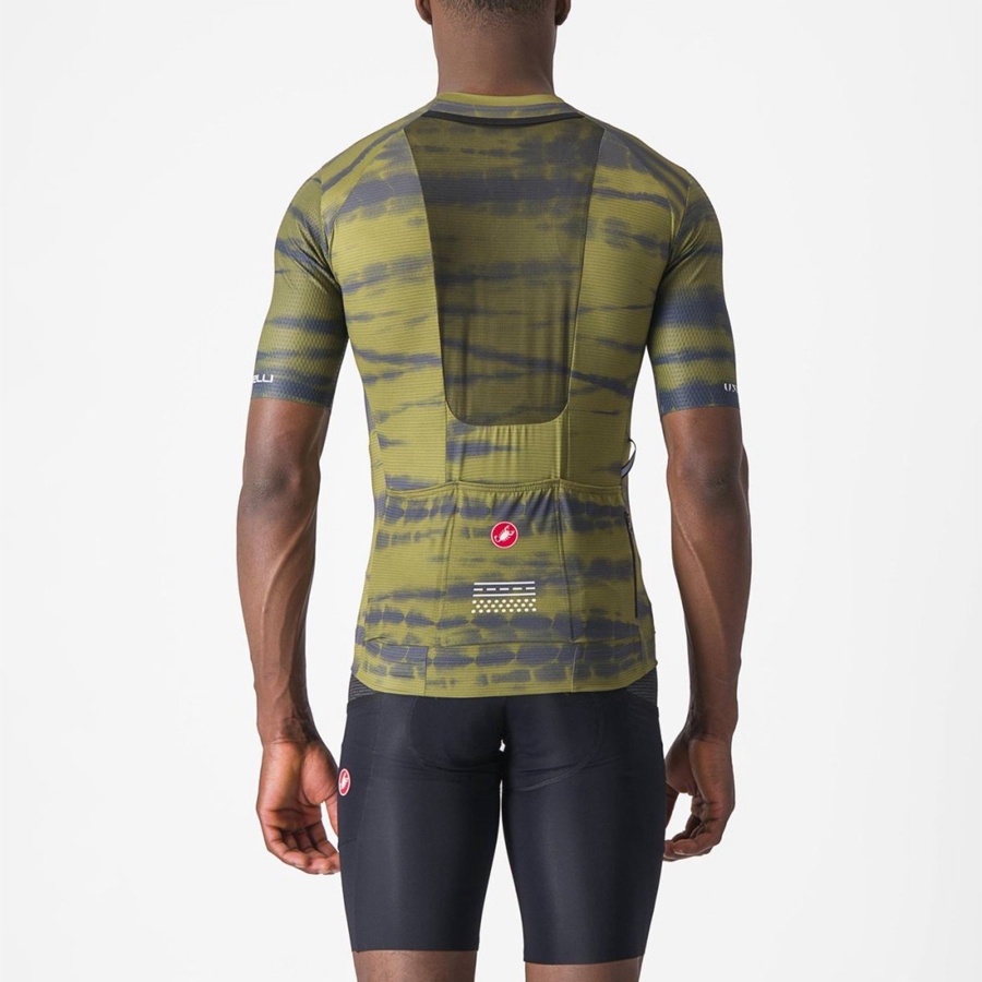 Olive Men Castelli UNLIMITED PRO Jersey | AGBE-58716