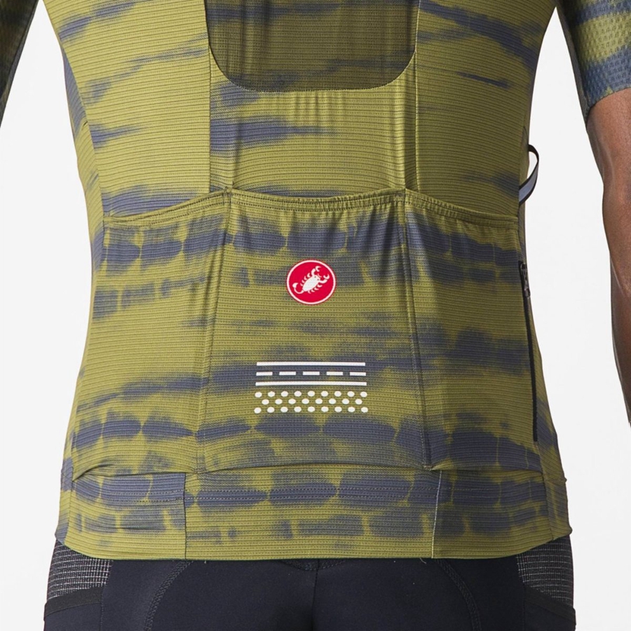 Olive Men Castelli UNLIMITED PRO Jersey | AGBE-58716