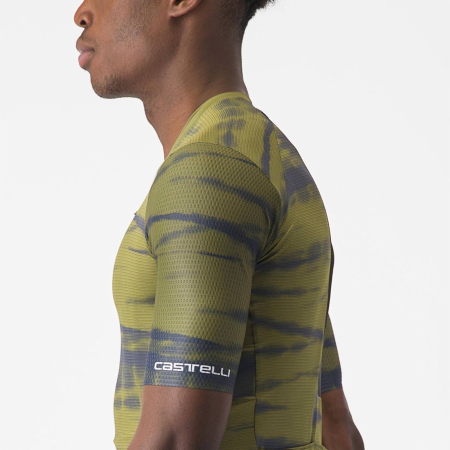 Olive Men Castelli UNLIMITED PRO Jersey | AGBE-58716