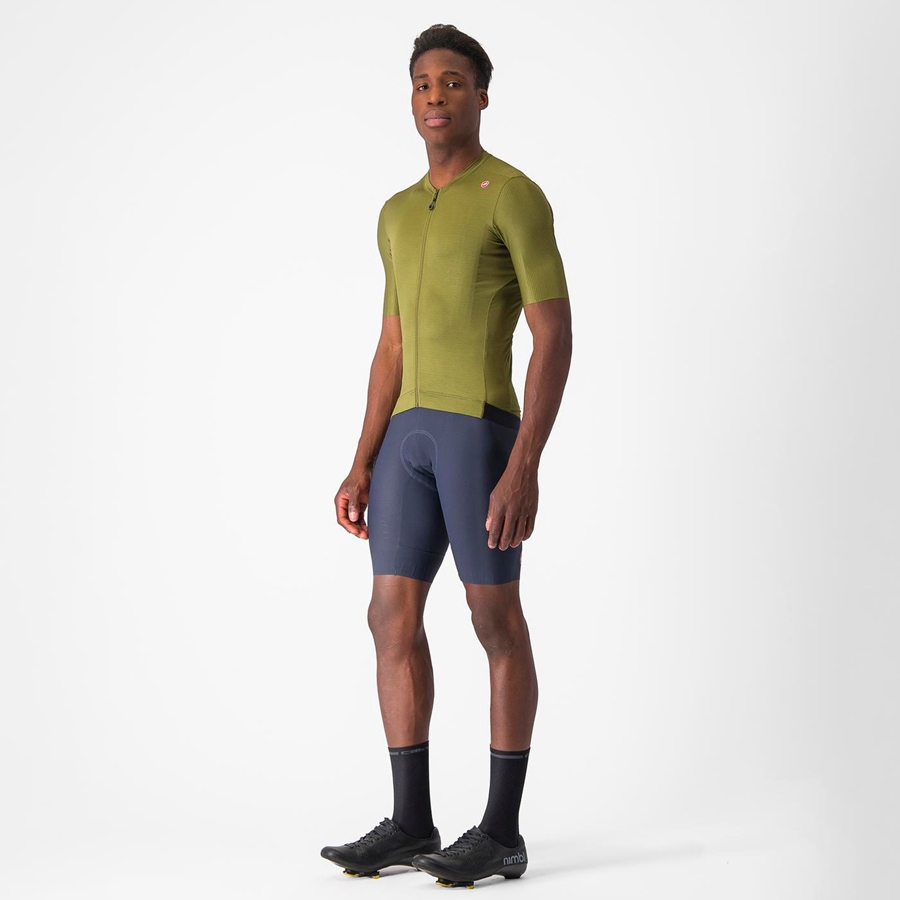 Olive / Light Green Men Castelli ESPRESSO Jersey | MAPO-18957