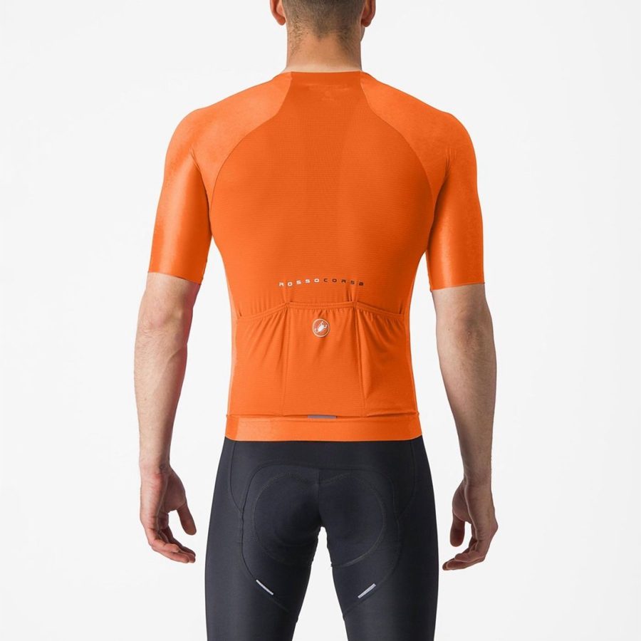 Orange Men Castelli AERO RACE 7.0 Jersey | SOML-13458