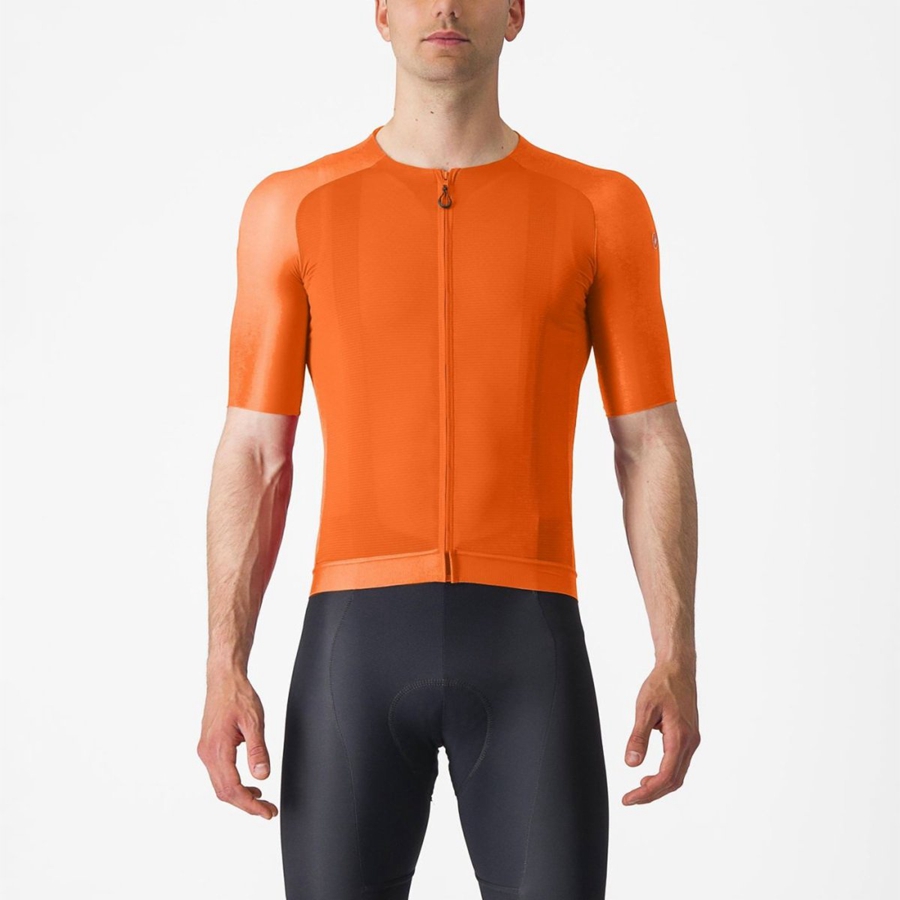 Orange Men Castelli AERO RACE 7.0 Jersey | SOML-13458